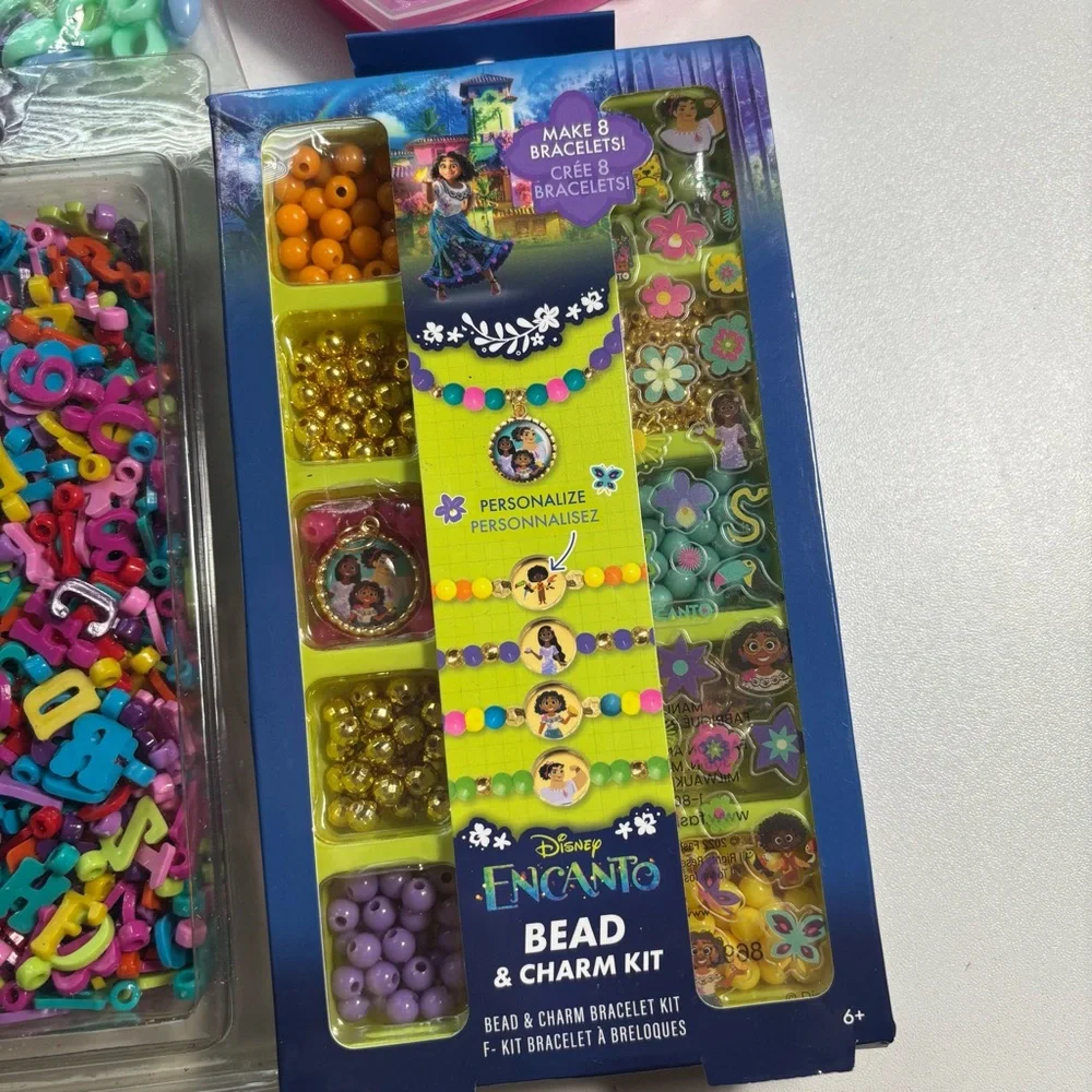 Disney Encanto Colorful Bead & Charm Bracelet Kit + other children’s bead sets